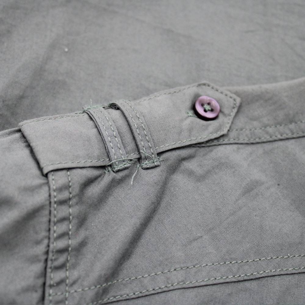 Alexander Julian Men’s XL Utility Button-Up Shirt Olive/grey - Picture 5 of 8